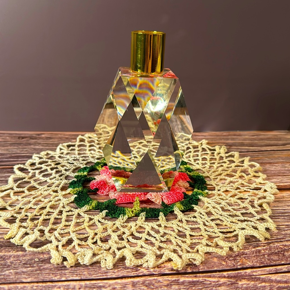 Florence Crystal Candle Holder - Diamond